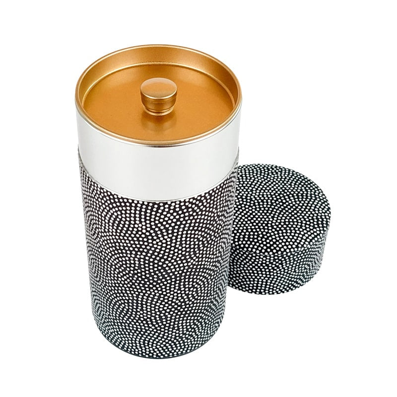 Washi Tea Canister - Same Komon