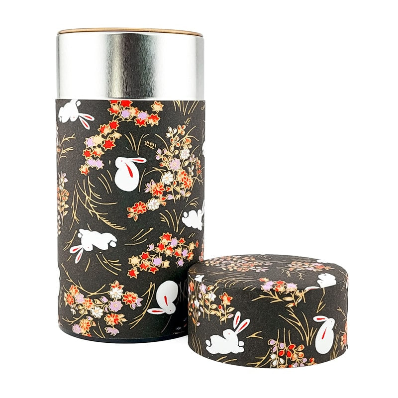 Washi Tea Canister - Usagi