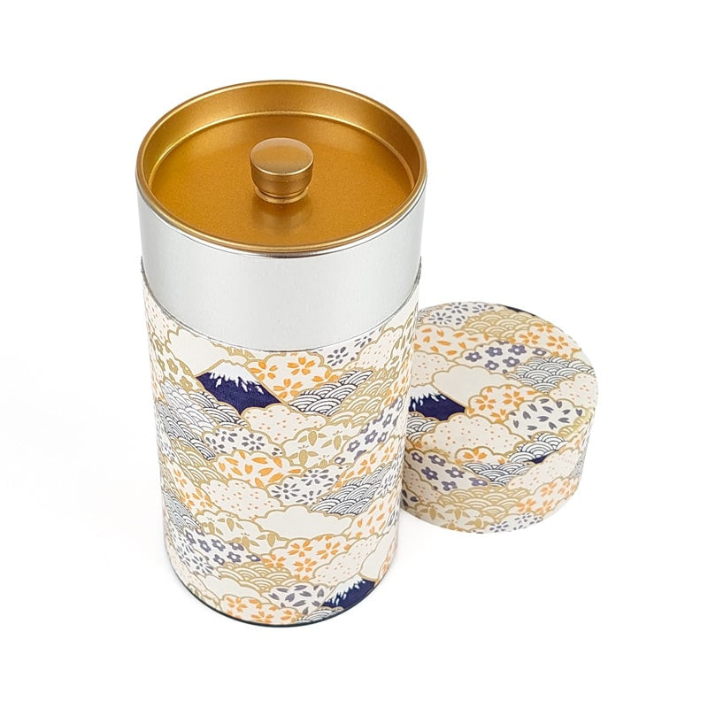 Washi Tea Canister - Yuzen