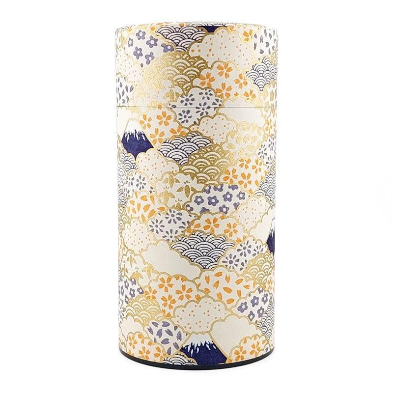 Washi Tea Canister - Yuzen