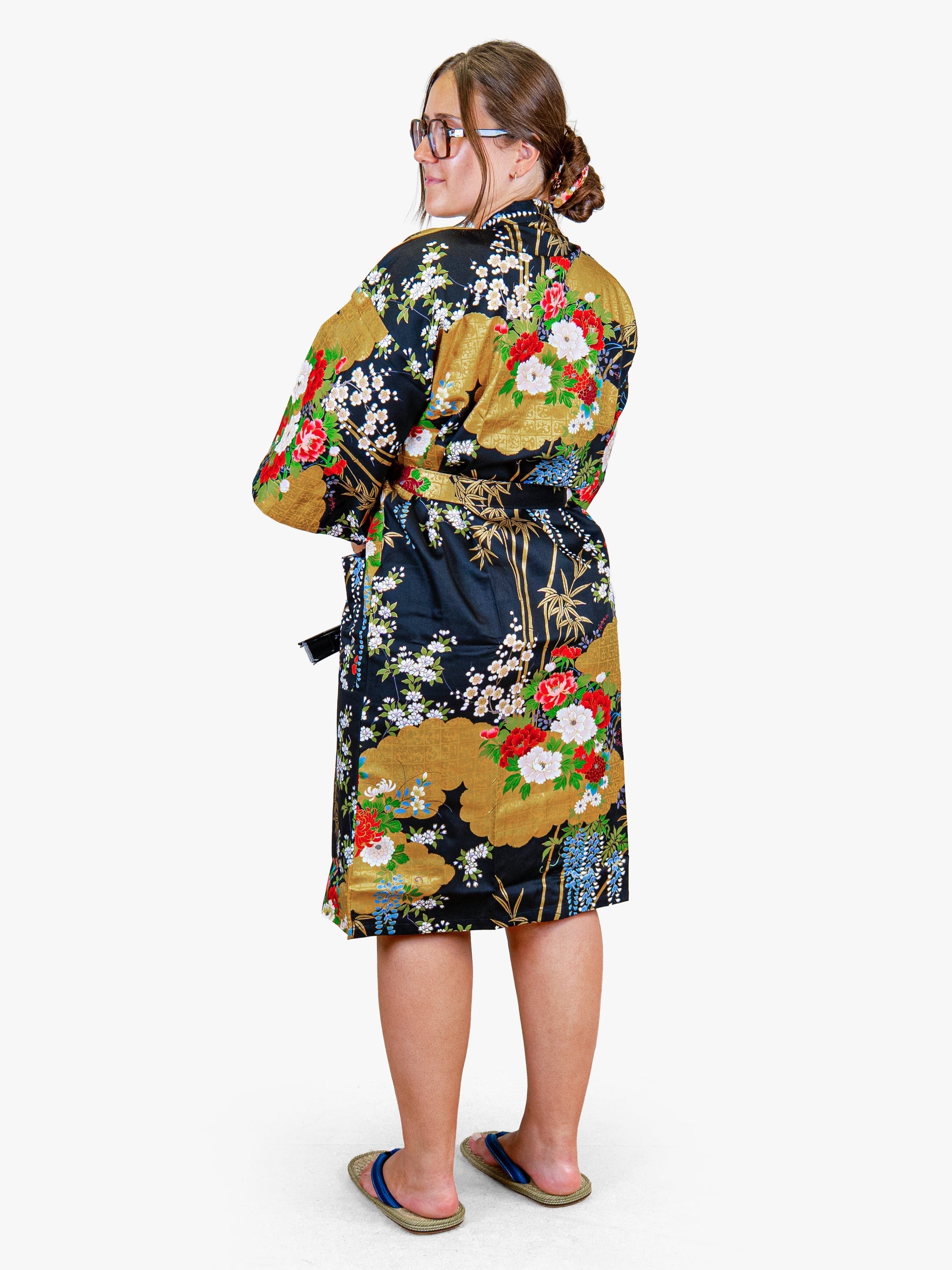 Women’s Happi Kimono – Golden Botan
