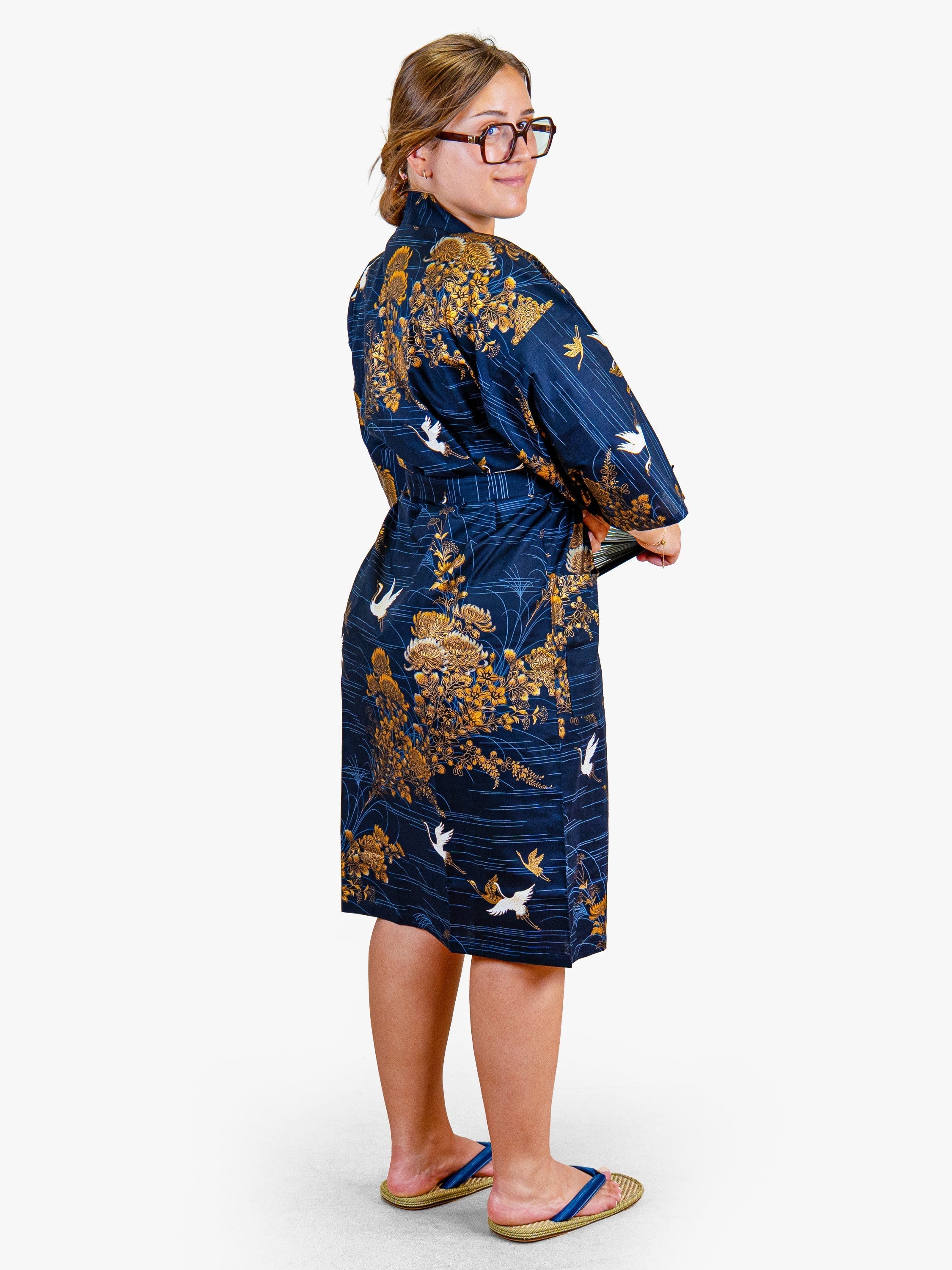 Women’s Happi Kimono – Kiku Tsuru