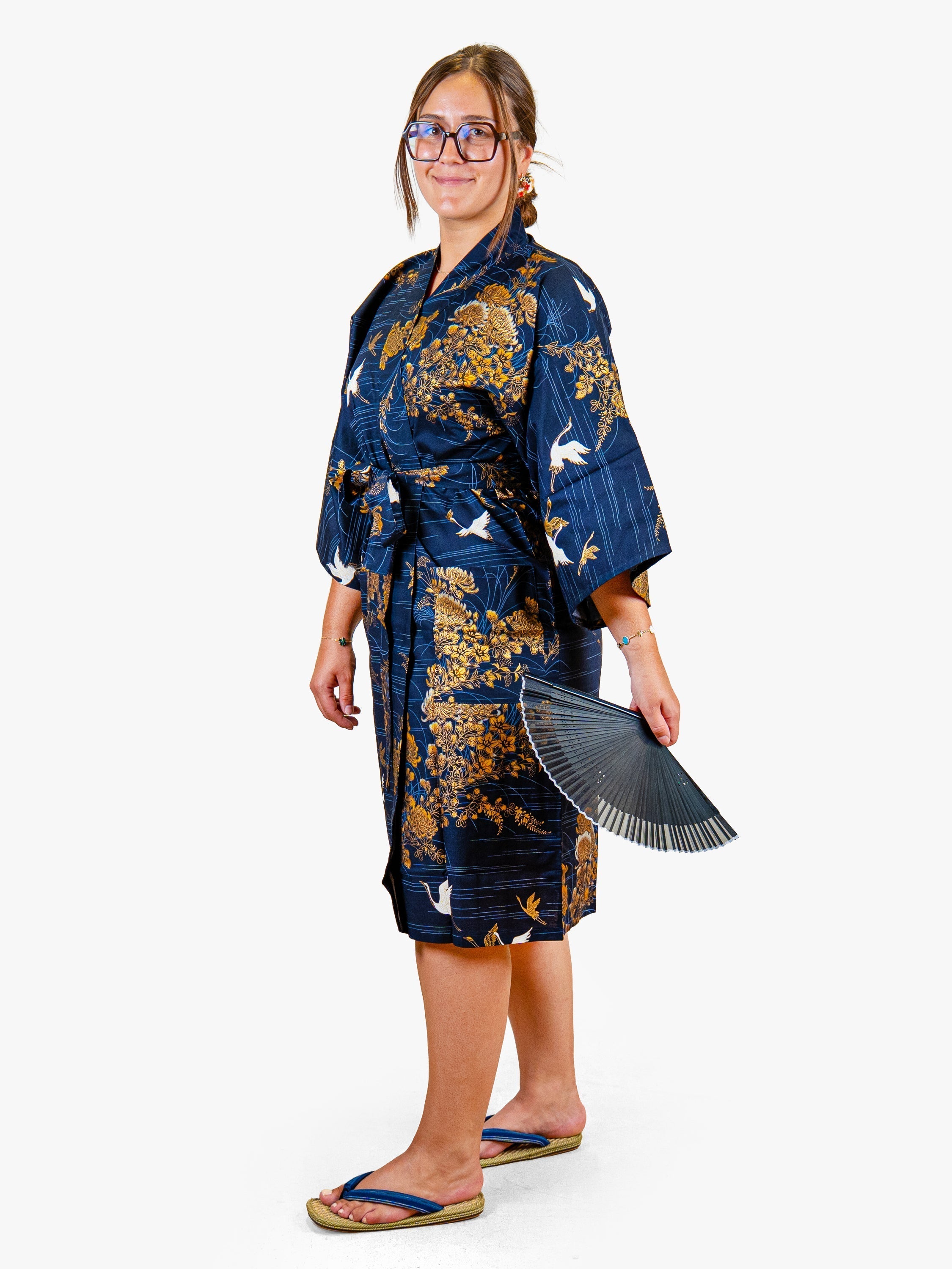 Women’s Happi Kimono – Kiku Tsuru