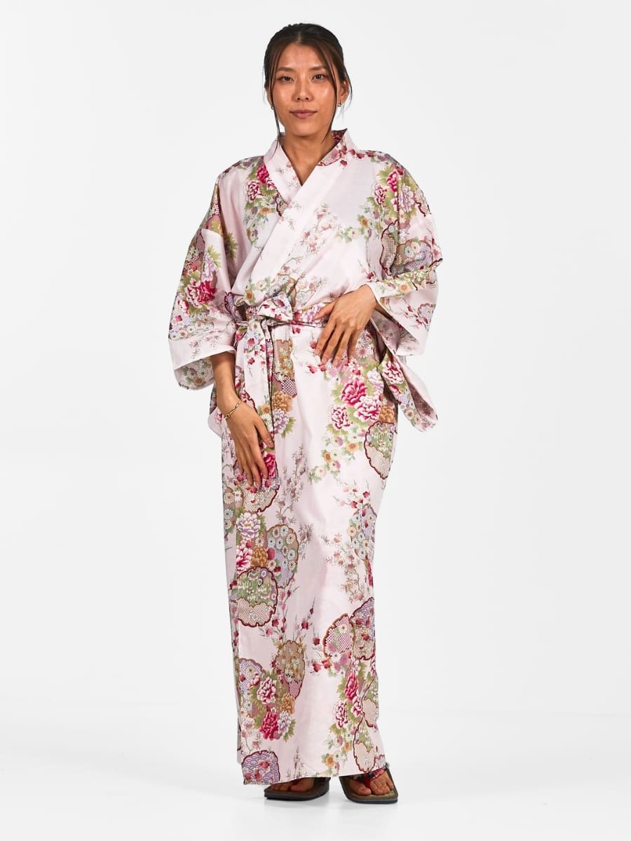Women's Japanese Kimono - Maru Mon | Japan Avenue