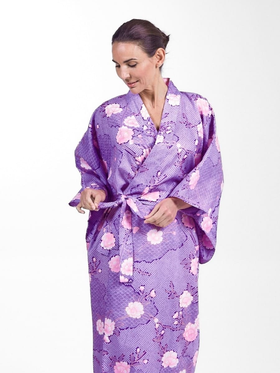 Women’s Yukata Kimono - Sakura to Kumo