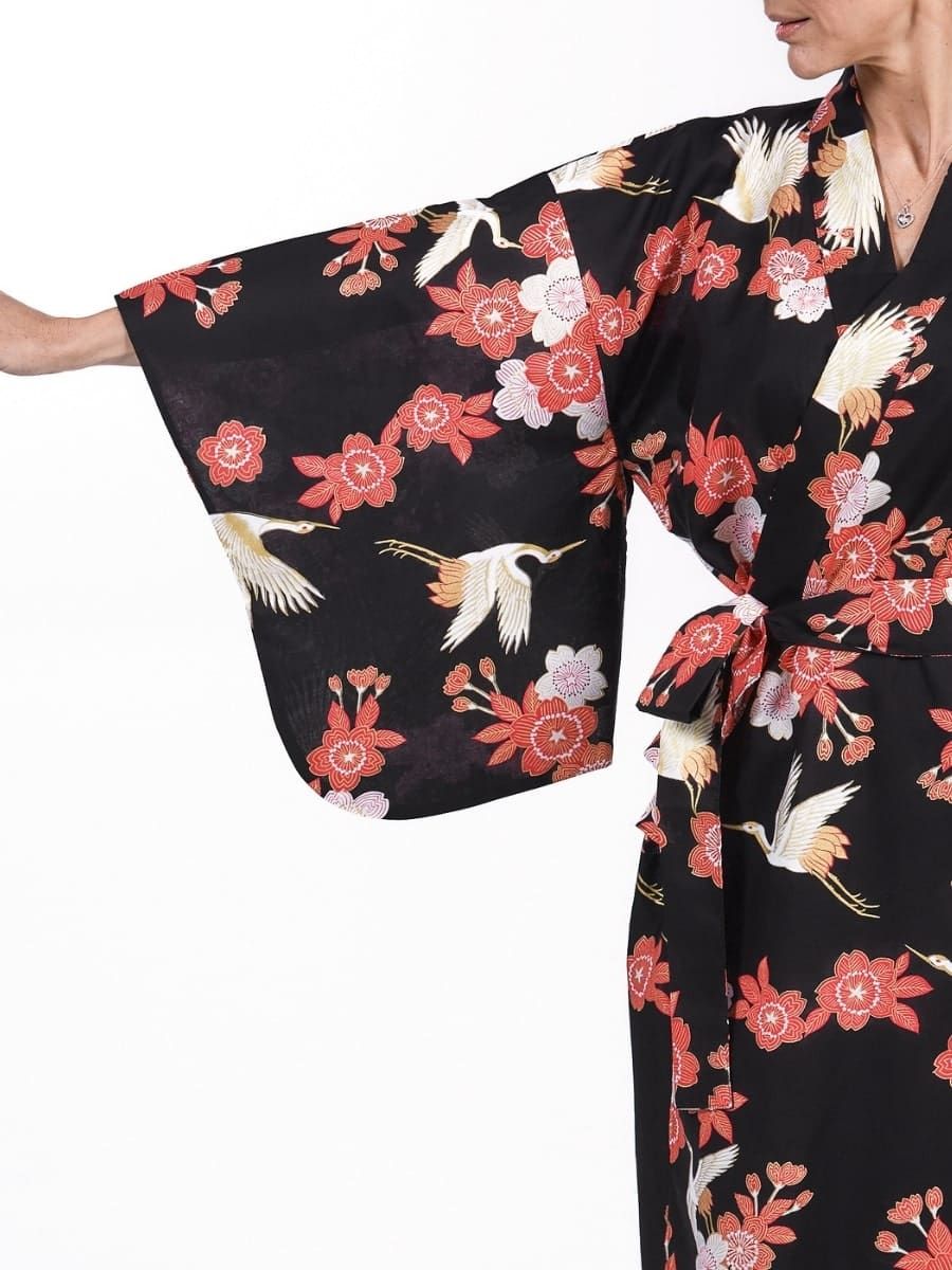 Women’s Yukata Kimono - Tsuru to Ouka