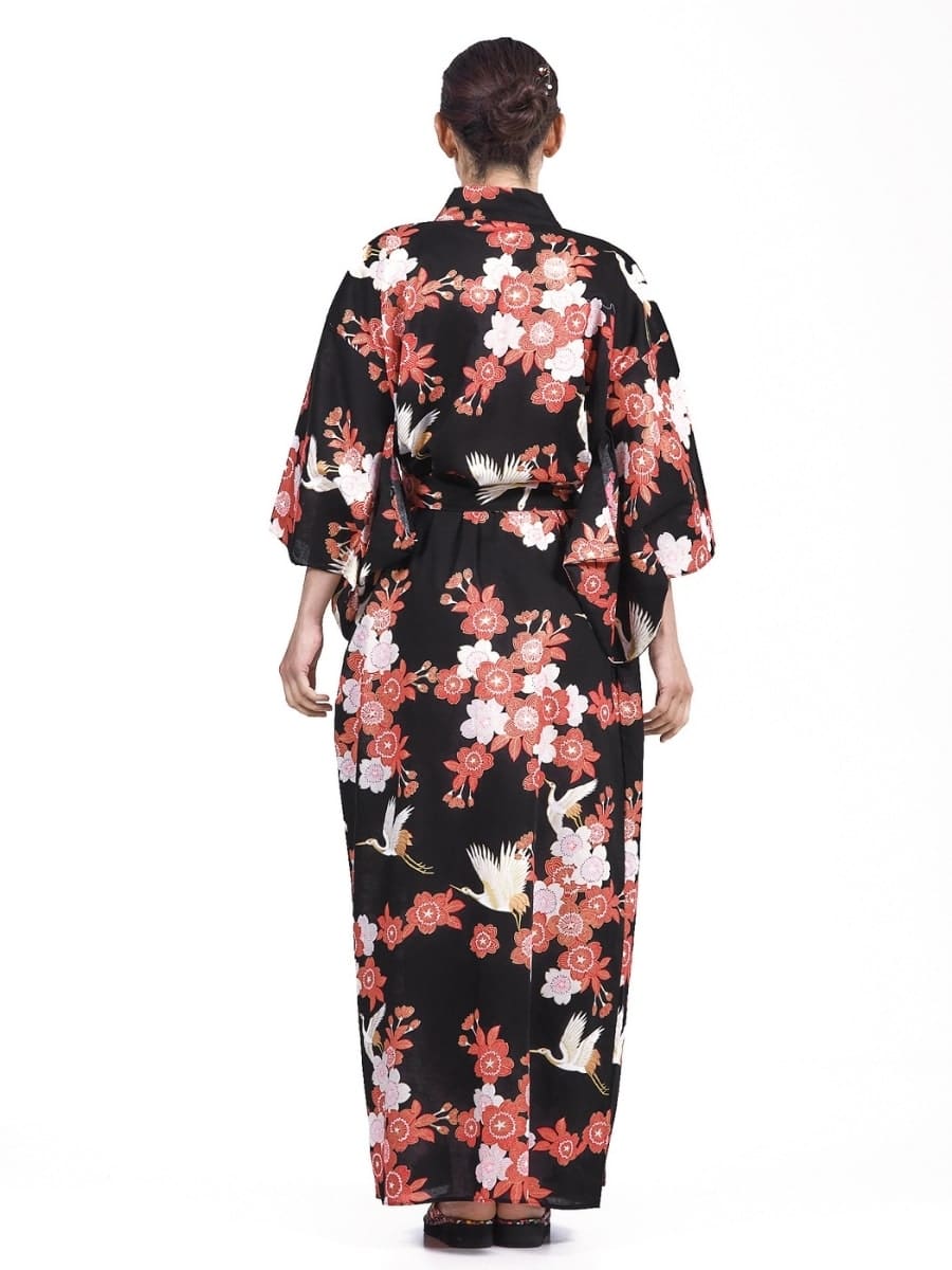 Women’s Yukata Kimono - Tsuru to Ouka