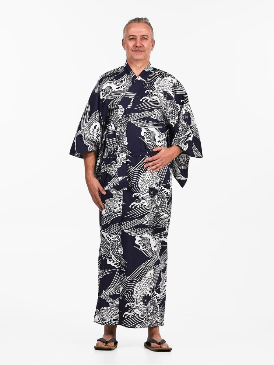 Yukata Kimono Men - Koi Fish