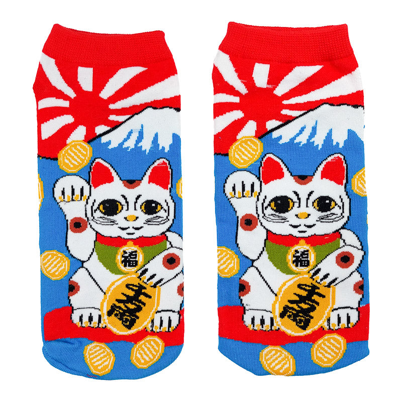 Japanese Maneki Neko Socks 35 - 39