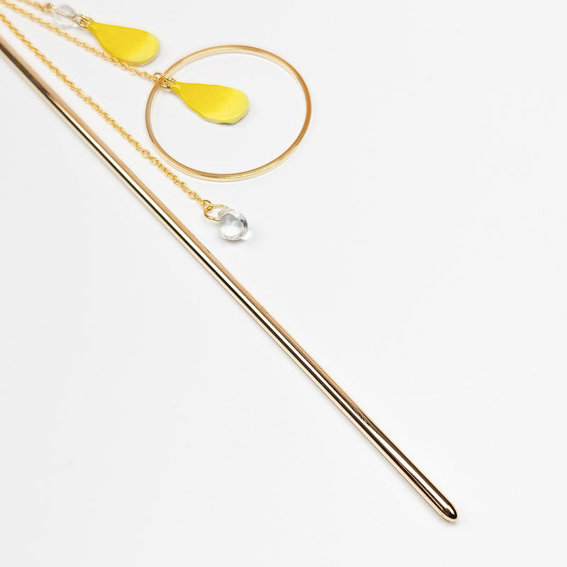 Japanese Kanzashi - Yellow Petals