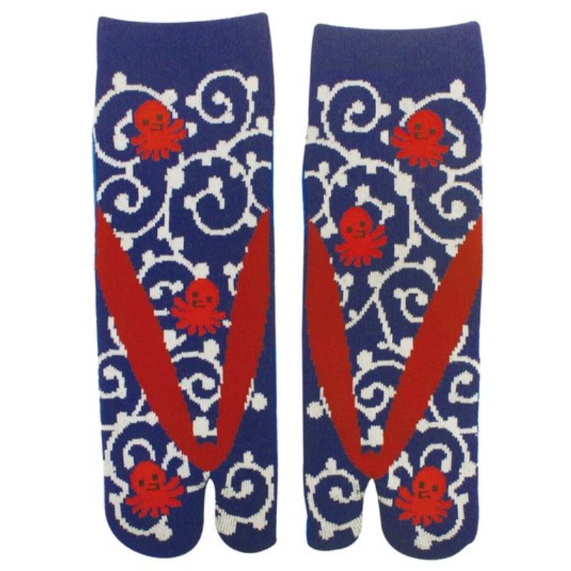 Japanese Tabi Socks in Cotton and Kanji Pattern Made in Japan Size Fr 40 45  -  Canada