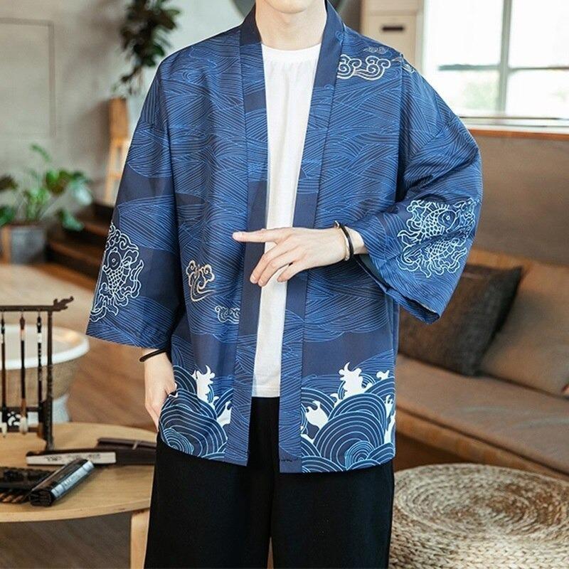 Blue Kimono Men - Jiyuu