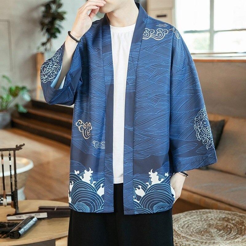 Blue Kimono Men - Jiyuu