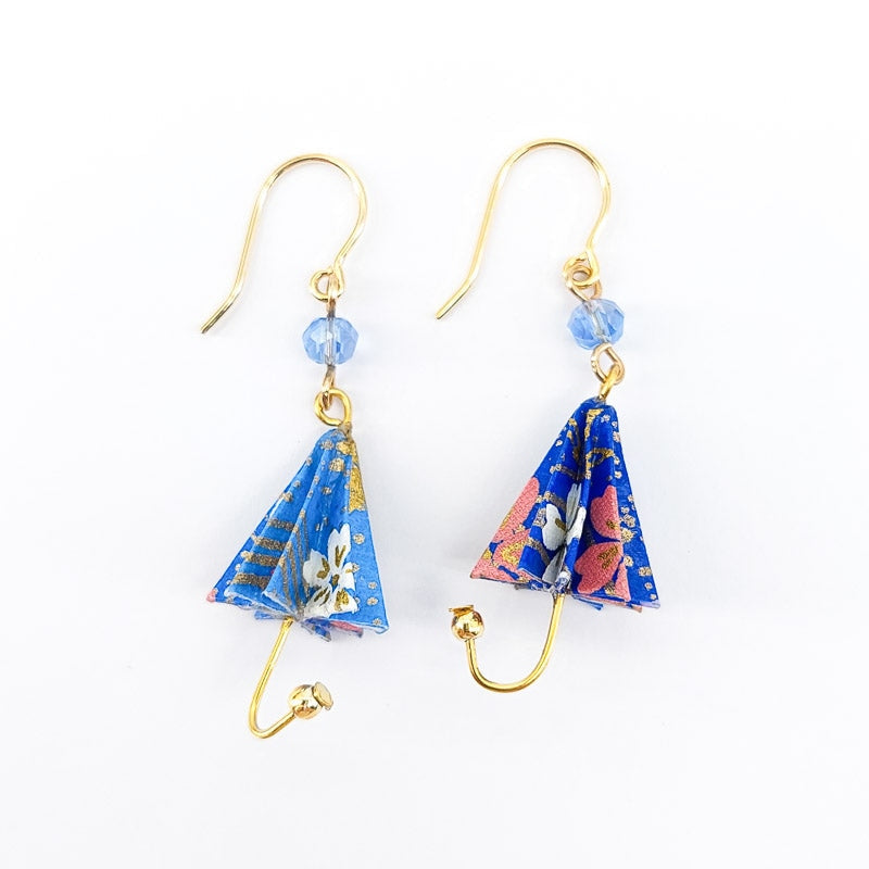 Umbrella Earrings - Blue