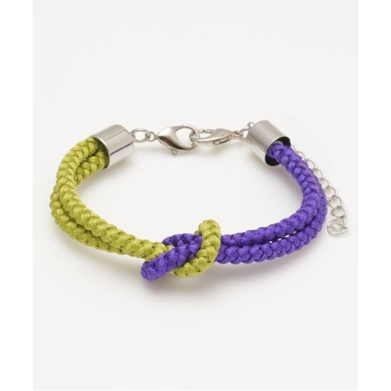 Japanese Men’s Bracelet - Knot Green/Purple