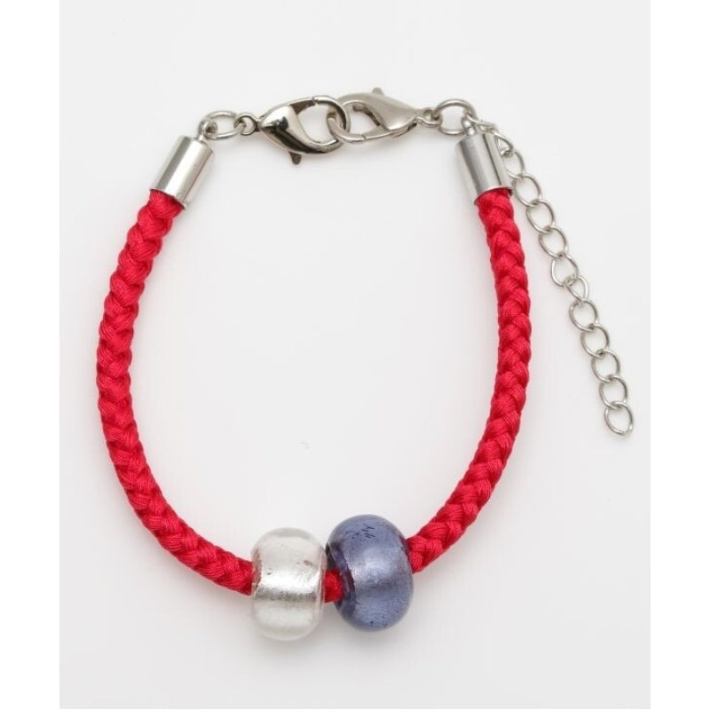Japanese Bracelet Men’s - Beads Red