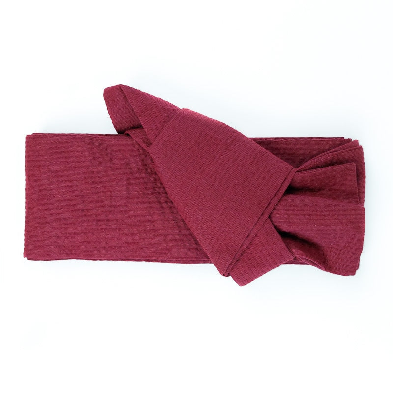 Burgundy Obi Belt - Akairo One Size