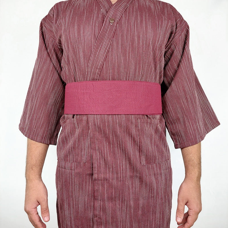 Burgundy Obi Belt - Akairo One Size