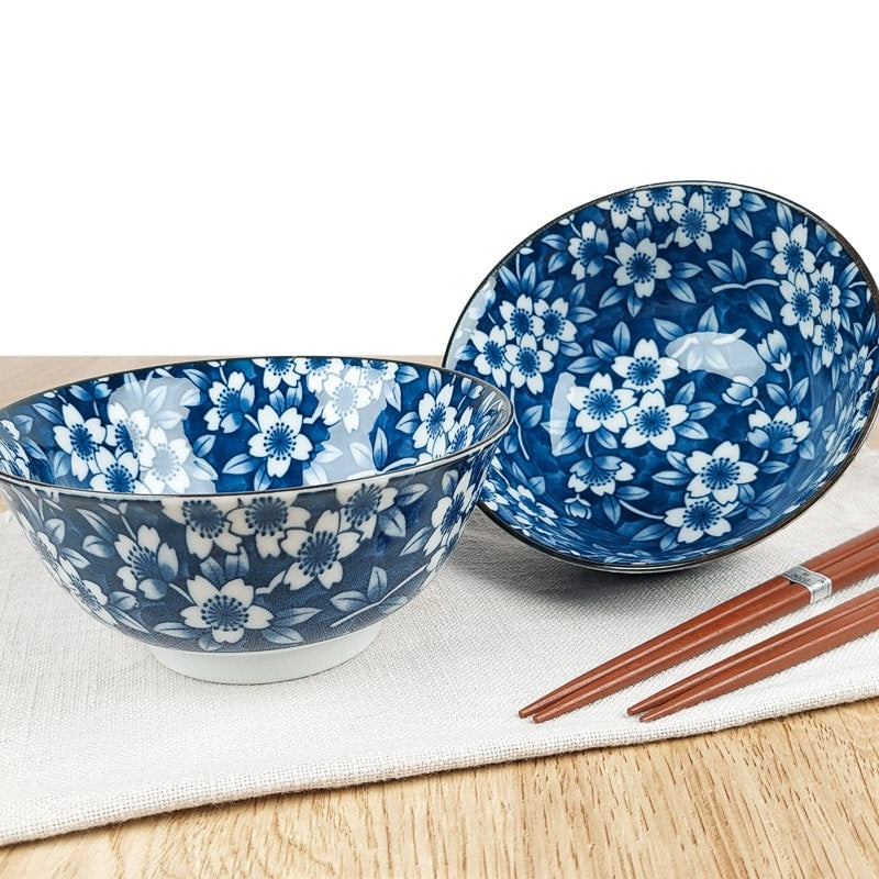 Set of 2 Japanese Rice Bowls