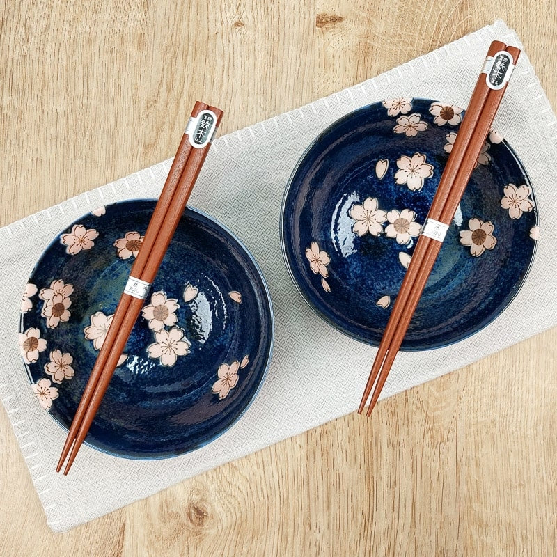 Set of 2 Japanese Bowls - Sakura