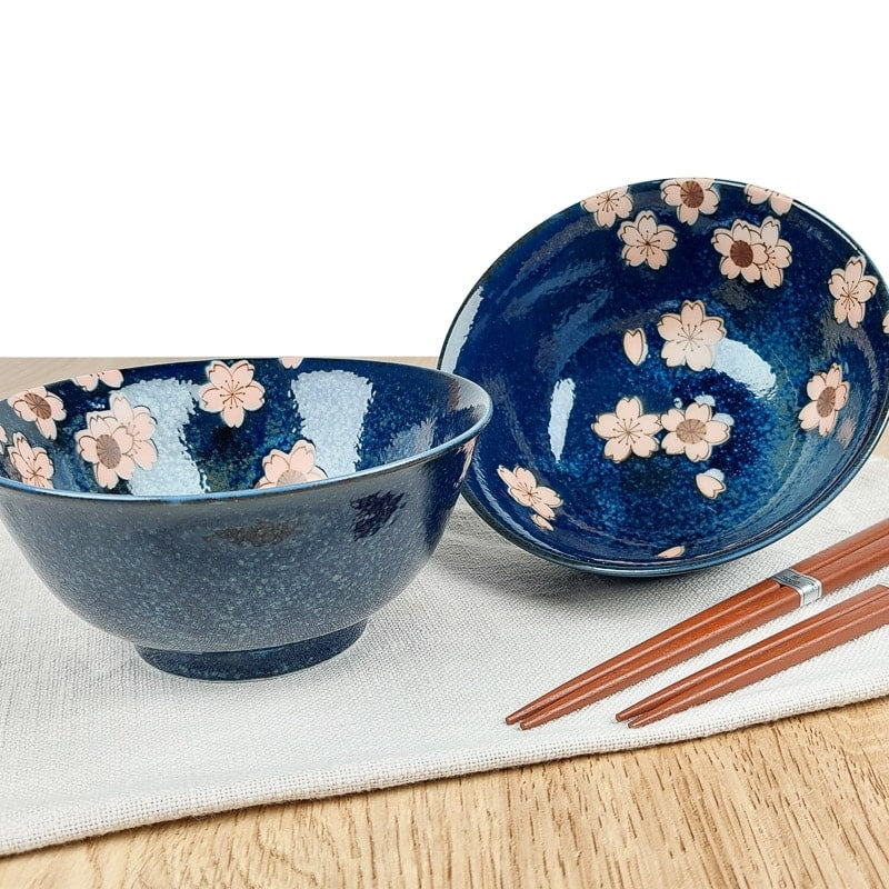 Set of 2 Japanese Bowls - Sakura