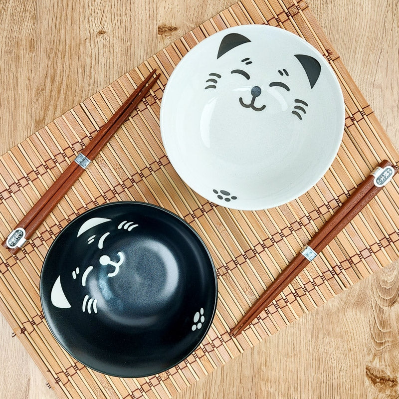 Set of 2 Ramen Cat Bowls