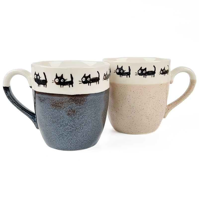 Japanese Cat Mug Set