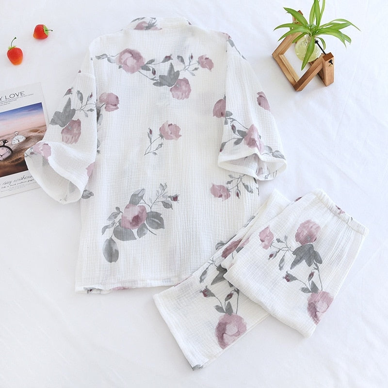 Cotton Gauze Pajamas for Women