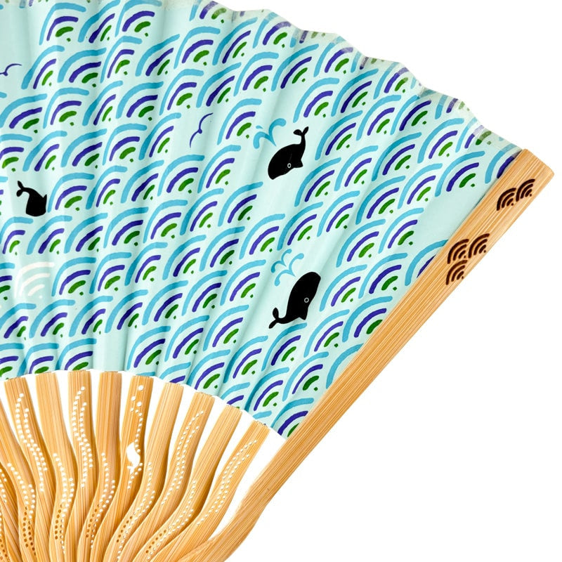 Japanese Seigaiha fan