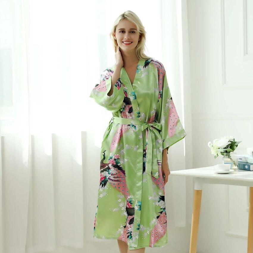 Green Kimono Robe - Women S