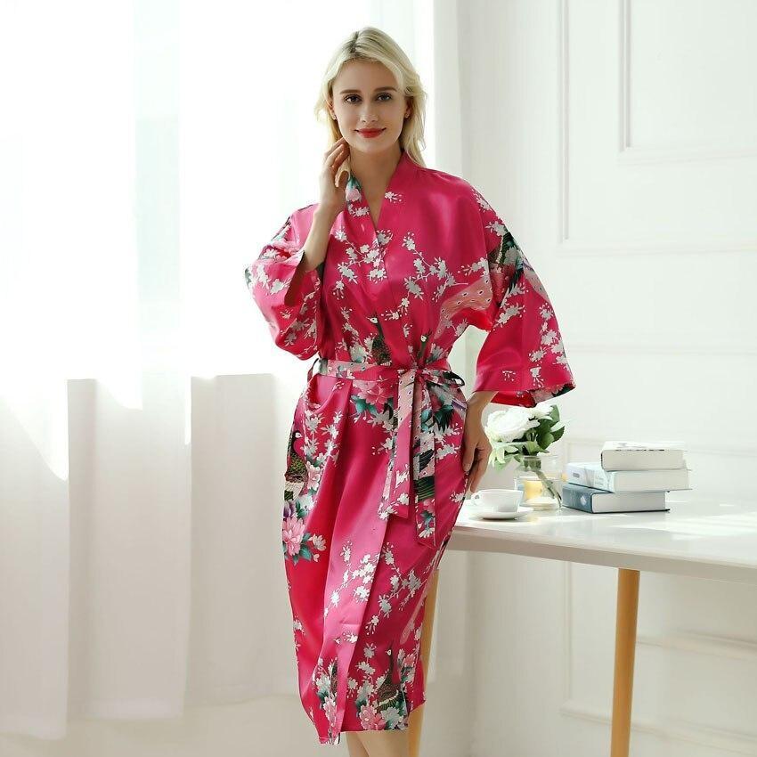 Hot Pink Kimono Robe - Women S