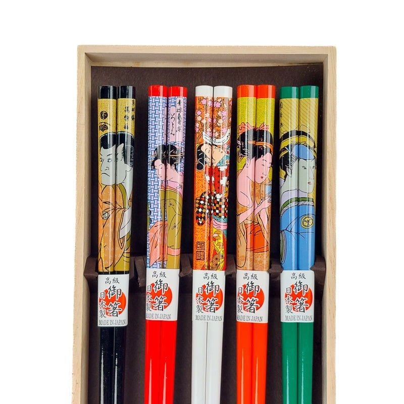 Japanese Chopsticks Set Ukiyo-e
