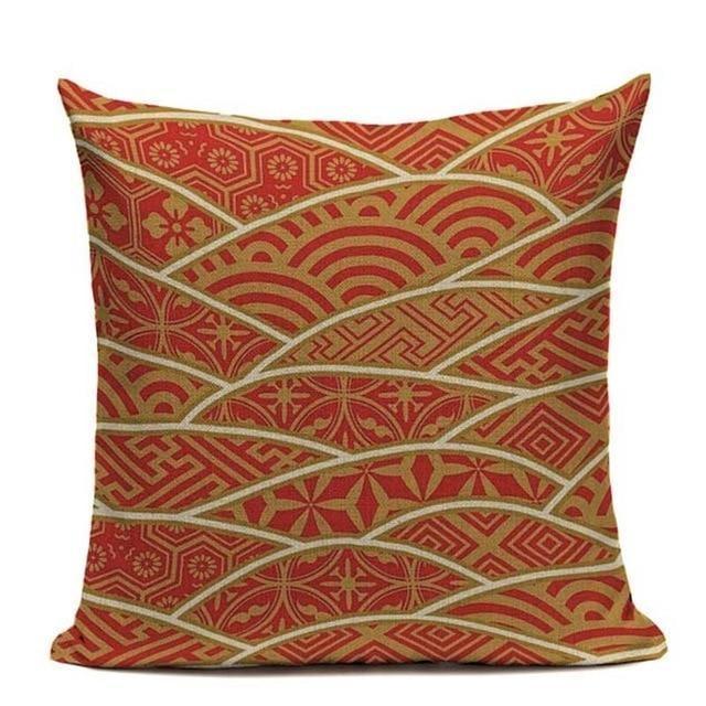 Japanese Cushion Cover - Orenji