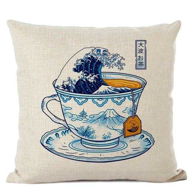 Japanese Cushion Cover - The Great Tea