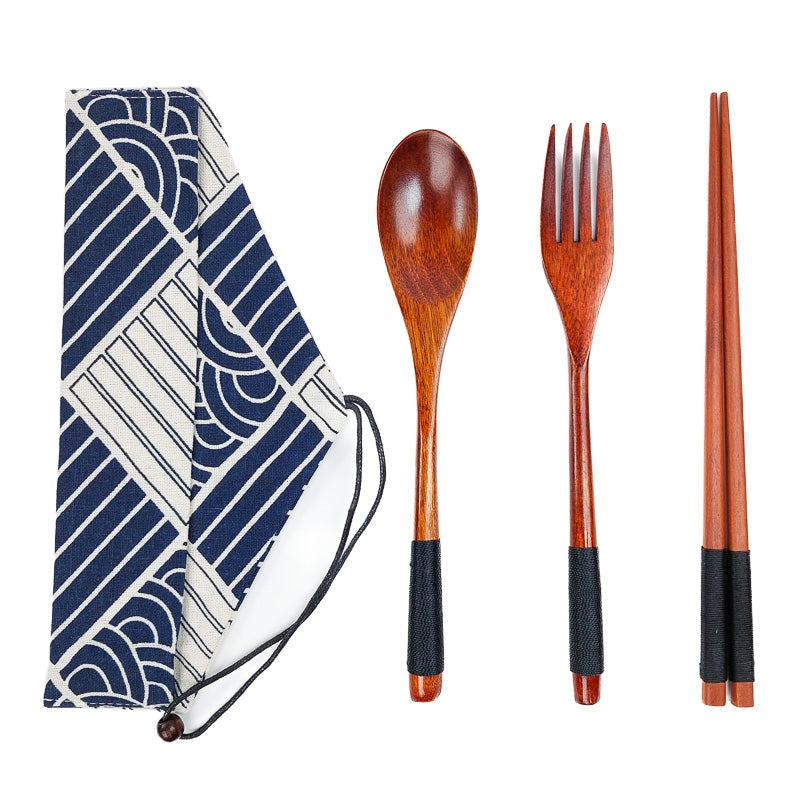 Japanese Cutlery Set Patchwork