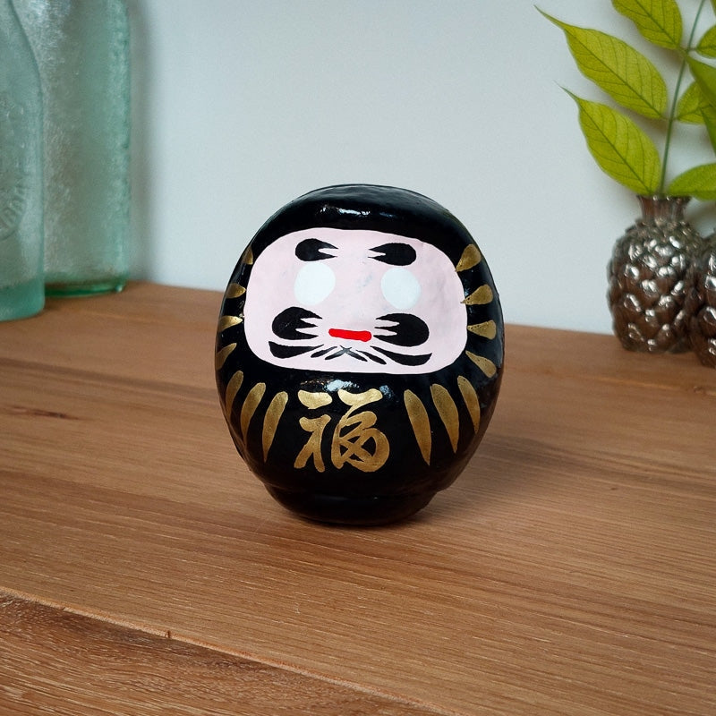 Japanese Daruma Doll Black