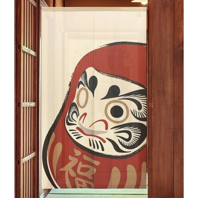 Japanese Daruma Noren