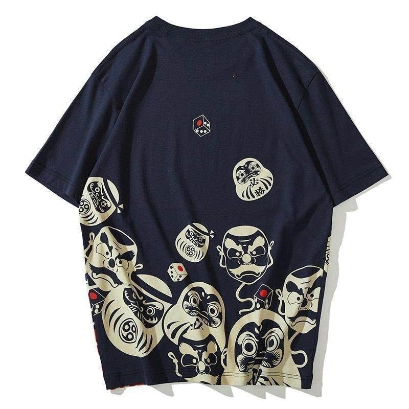 Japanese Daruma T-Shirt Dark Blue / M