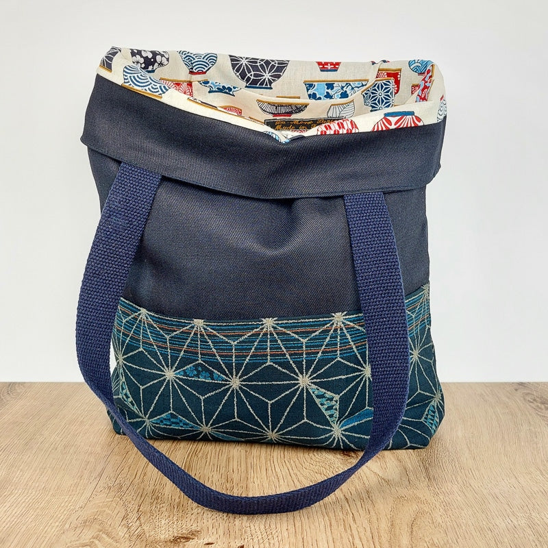Japanese Fabric Bag Asanoha