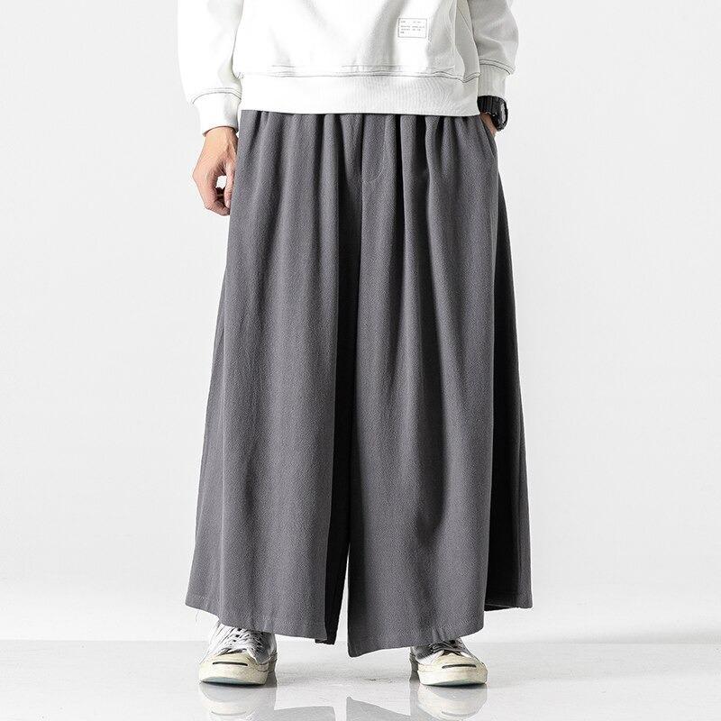 Japanese Hakama Pants Grey / M