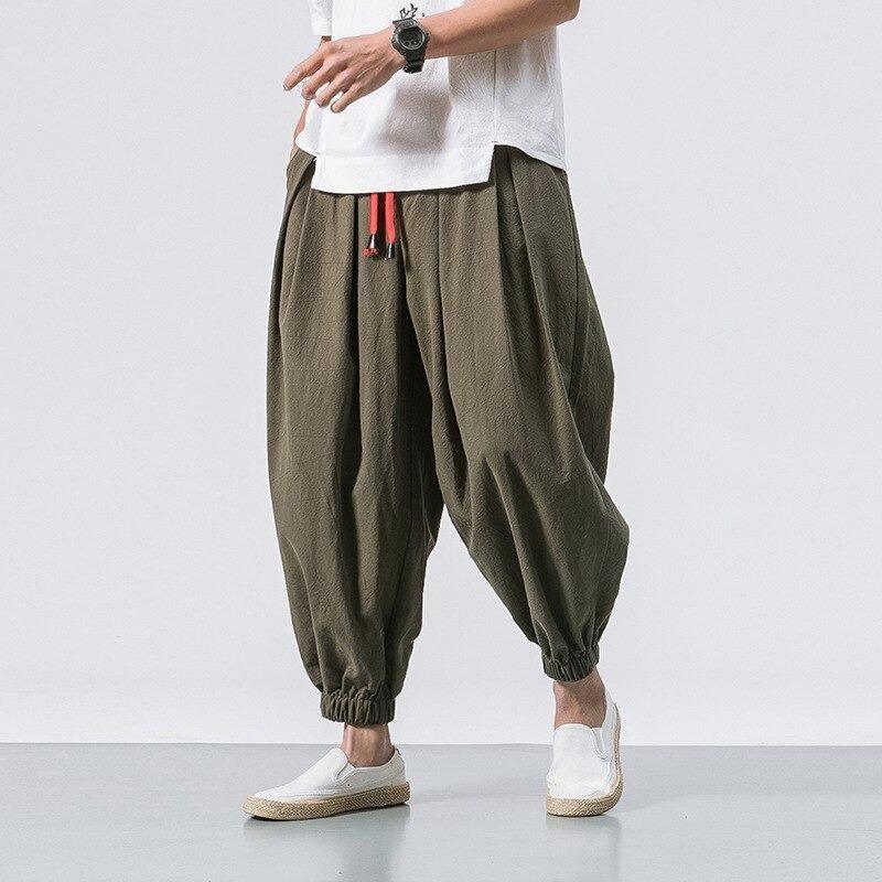 Japanese Harem Pants Green / M