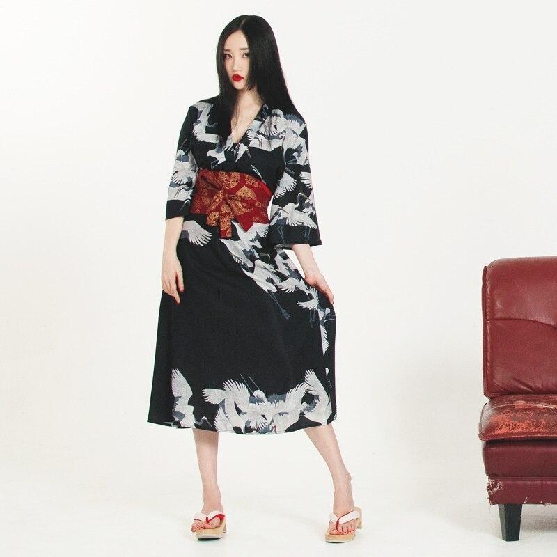 Japanese Kimono Inspired Dress For Women One Size