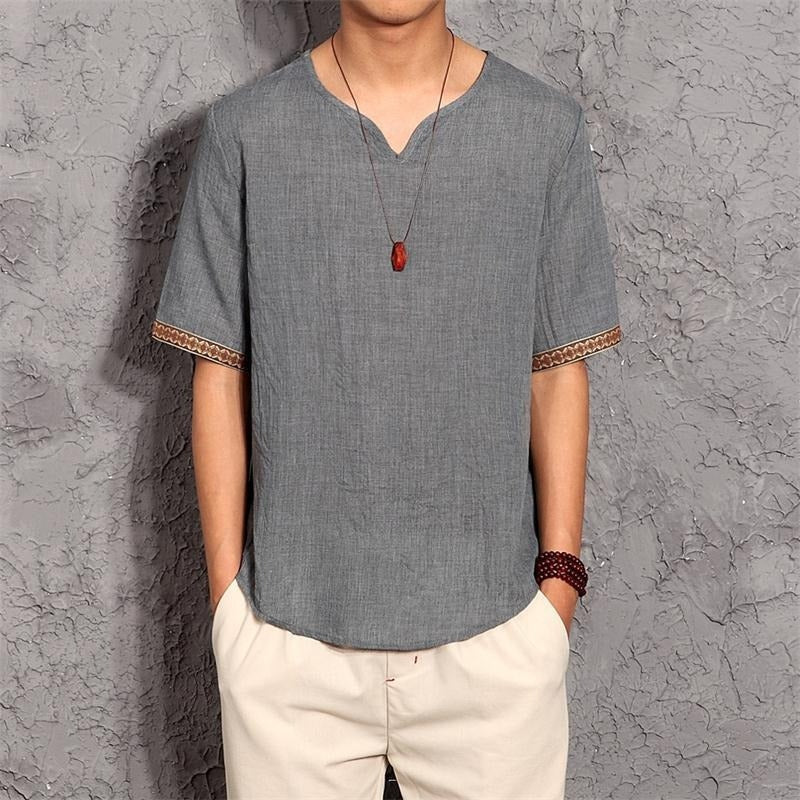 Japanese Linen T-shirt Grey / M