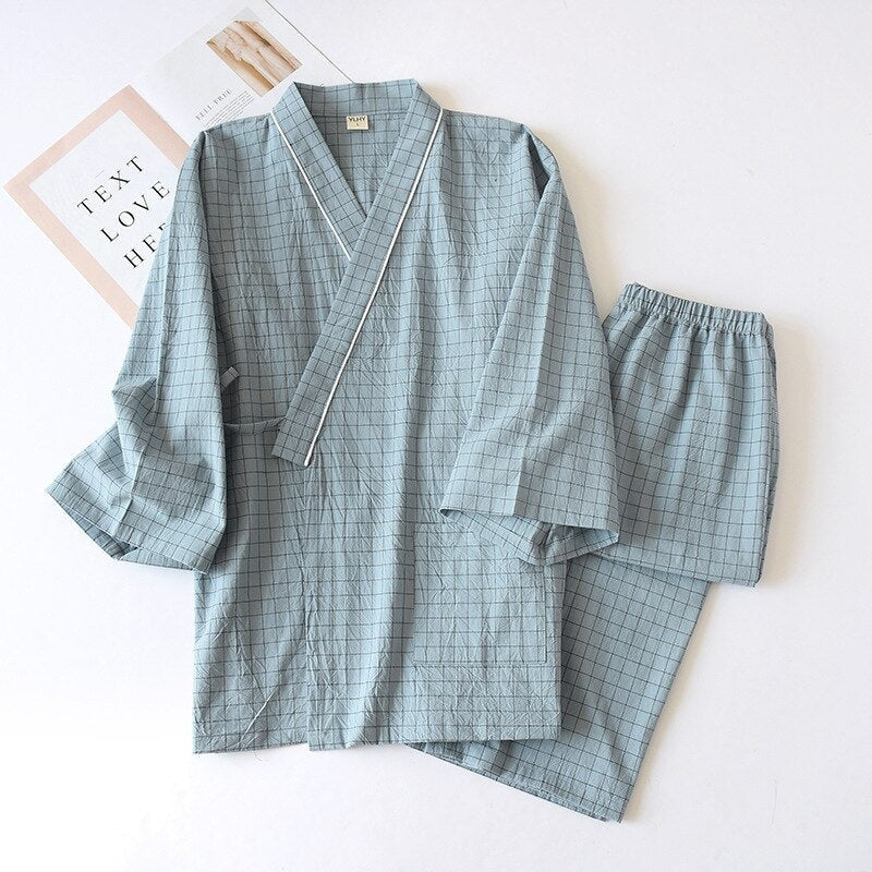 Japanese Pajamas Jinbei Blue / M