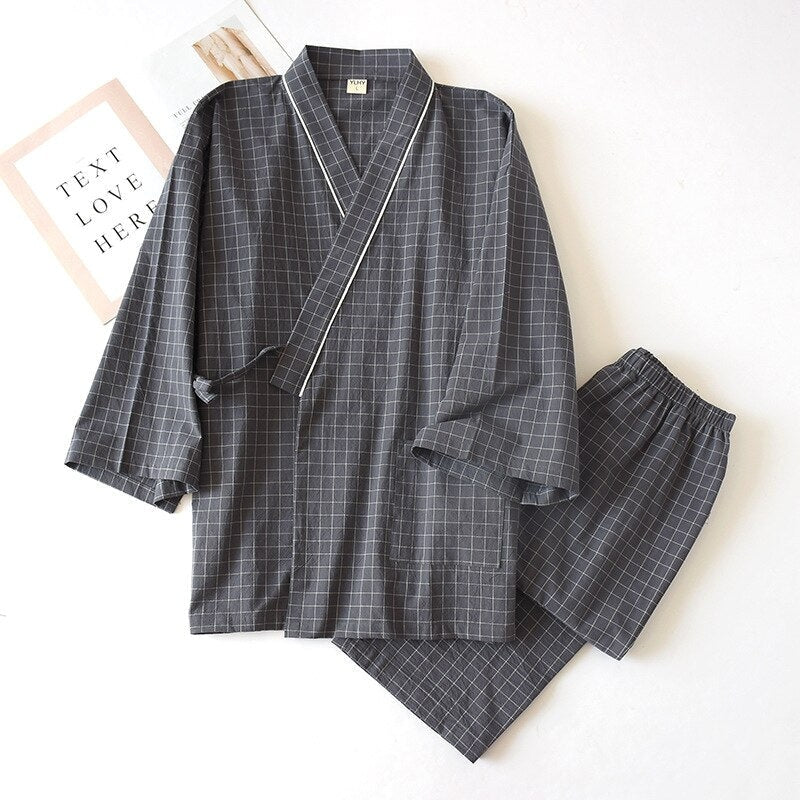 Japanese Pajamas Jinbei Grey / M