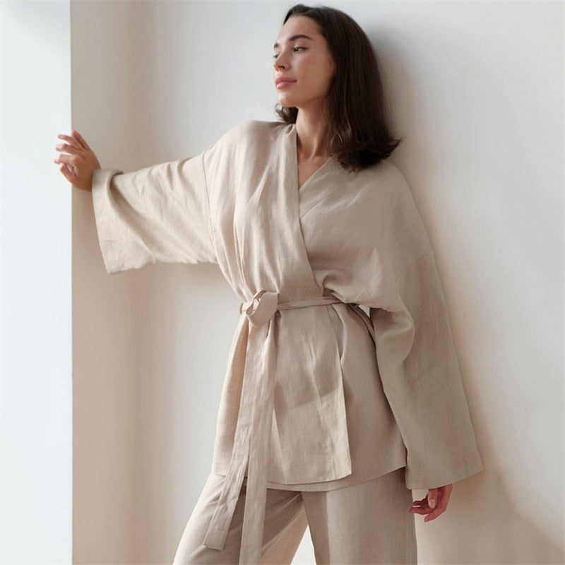 Japanese Pajamas Kimono Woman