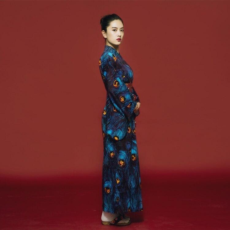 Japanese Peacock Kimono For Women