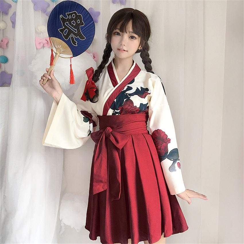 Kimono and geta yukata japanese woman dress Vector Image