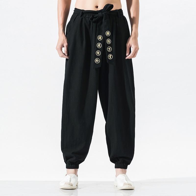 Japanese Streetwear Pants Black / M