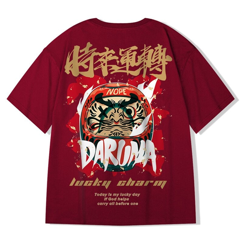Japanese T-Shirt Daruma Red / S